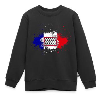 Splash Tricolore Limousin - Kinder Premium Organic Sweatshirt - Schwarz - Vorne - AI Model Kid Female (0cm)