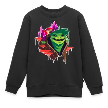 Un beau druide de Spore Circle Design - Sweat Premium enfant bio - noir - Devant - AI Model Kid Female (0cm)