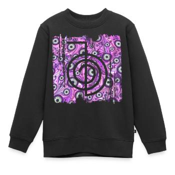cho ku rei e 6 - Kinder Premium Organic Sweatshirt - Schwarz - Vorne - AI Model Kid Female (0cm)