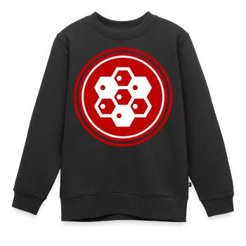 Symbole de l’apiculteur - Sweat Premium enfant bio - noir - Devant - AI Model Kid Female (0cm)