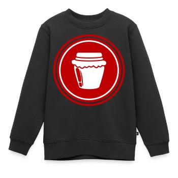 Abeille symbole miel - Sweat Premium enfant bio - noir - Devant - AI Model Kid Female (0cm)