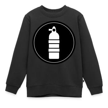 Sauerstoff Tauchen Kreis - Kinder Premium Organic Sweatshirt - Schwarz - Vorne - AI Model Kid Female (0cm)