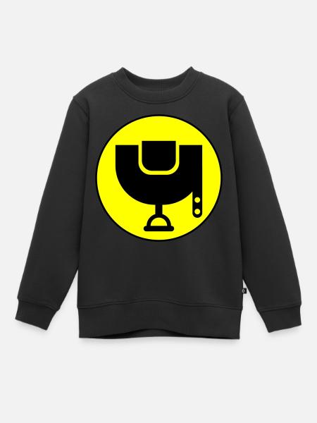 Sattel Symbol - Kinder Premium Organic Sweatshirt - Schwarz