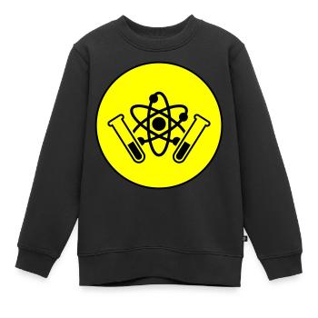 Reagenzglas Symbol - Kinder Premium Organic Sweatshirt - Schwarz - Vorne - AI Model Kid Female (0cm)