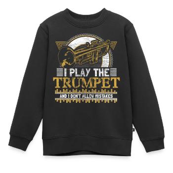 Trompette Trompette Trompette Cadeau - Sweat Premium enfant bio - noir - Devant - AI Model Kid Female (0cm)
