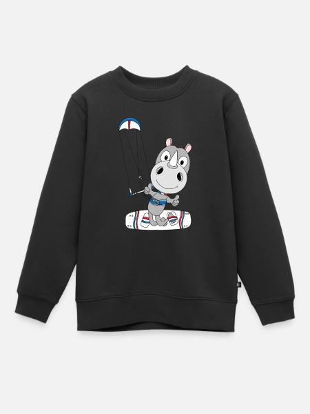 NASHORN - KITESURFER - KITEN - KITE - KITER - Kinder Premium Organic Sweatshirt - Schwarz