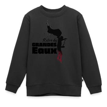 Retiré des grandes eaux - Ps/18:16 - Sweat Premium enfant bio - noir - Devant - AI Model Kid Female (0cm)