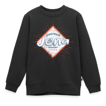 Jena Allemagne City Skyline Accueil Amour - Sweat Premium enfant bio - noir - Devant - AI Model Kid Female (0cm)
