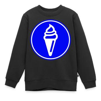 Icône d’icône de glace - Sweat Premium enfant bio - noir - Devant - AI Model Kid Female (0cm)