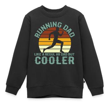 Père Père Père - Sweat Premium enfant bio - noir - Devant - AI Model Kid Female (0cm)