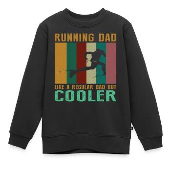 Père Père Père - Sweat Premium enfant bio - noir - Devant - AI Model Kid Female (0cm)