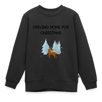 Christmas - Kinder Premium Organic Sweatshirt - Schwarz - Vorne - AI Model Kid Female (0cm)