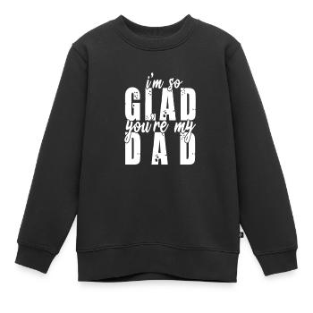 De père à père - Sweat Premium enfant bio - noir - Devant - AI Model Kid Female (0cm)