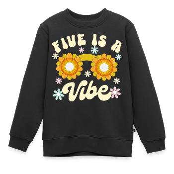Né En 2019 5 Ans Anniversaire Enfant Fille Garçon - Sweat Premium enfant bio - noir - Devant - AI Model Kid Female (0cm)