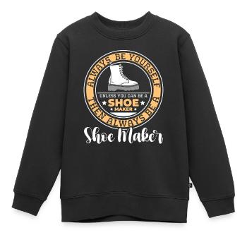 Schuhmacher Arbeiten - Kinder Premium Organic Sweatshirt - Schwarz - Vorne - AI Model Kid Female (0cm)