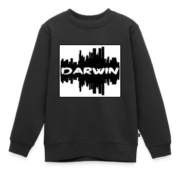 Darwin Australie Skyline Silhouette Voyage Souveni - Sweat Premium enfant bio - noir - Devant - AI Model Kid Female (0cm)