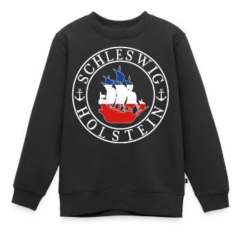 Schleswig-Holstein - Kinder Premium Organic Sweatshirt - Schwarz - Vorne - AI Model Kid Female (0cm)