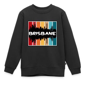 Brisbane Australie Skyline Silhouette Souve de voyage - Sweat Premium enfant bio - noir - Devant - AI Model Kid Female (0cm)