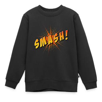 Smash Youth Word 2022 Style de bande dessinée - Sweat Premium enfant bio - noir - Devant - AI Model Kid Female (0cm)