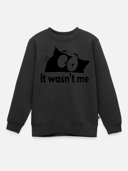 C’est pas moi - Sweat Premium enfant bio - noir