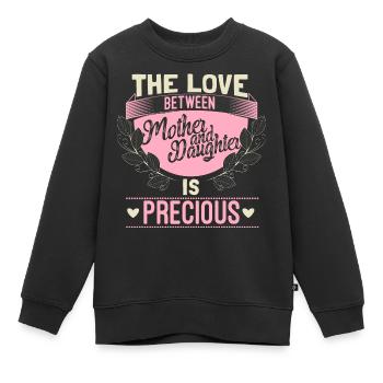 Cadeau de cohésion des amis mère et fille - Sweat Premium enfant bio - noir - Devant - AI Model Kid Female (0cm)
