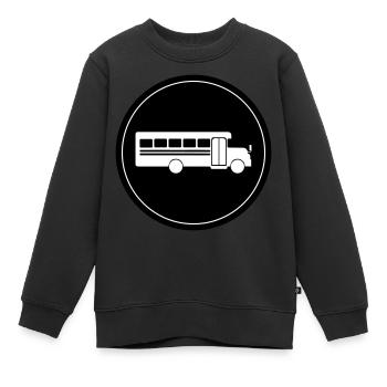Schule Schulbus - Kinder Premium Organic Sweatshirt - Schwarz - Vorne - AI Model Kid Female (0cm)