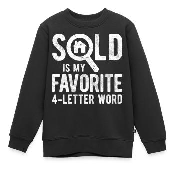 Immobilien-Händler Für Immobilien-Makler - Kinder Premium Organic Sweatshirt - Schwarz - Vorne - AI Model Kid Female (0cm)