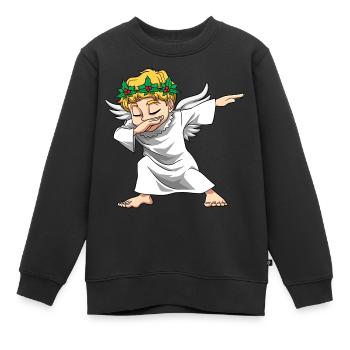 Christkind Weihnacht für Männer, Frauen und - Kinder Premium Organic Sweatshirt - Schwarz - Vorne - AI Model Kid Female (0cm)