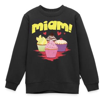 Leckere Cupcakes! - Kinder Premium Organic Sweatshirt - Schwarz - Vorne - AI Model Kid Female (0cm)