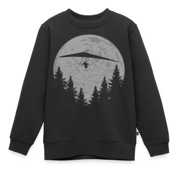 Hanggleiter Drachenflieger Deltasegler - Kinder Premium Organic Sweatshirt - Schwarz - Vorne - AI Model Kid Female (0cm)