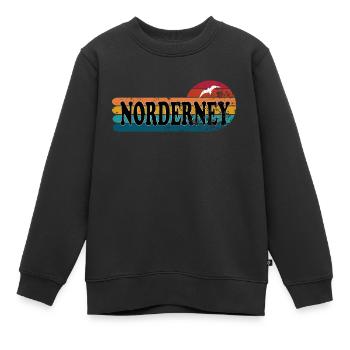 Insel Norderney Ostfriesland - Kinder Premium Organic Sweatshirt - Schwarz - Vorne - AI Model Kid Female (0cm)