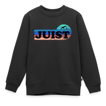 Insel Juist Ostfriesland - Kinder Premium Organic Sweatshirt - Schwarz - Vorne - AI Model Kid Female (0cm)