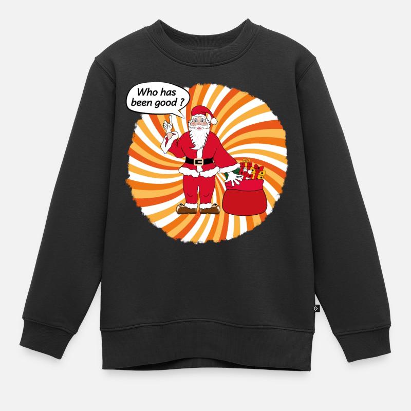 Pop art du Père Noël - Sweat Premium enfant bio - noir