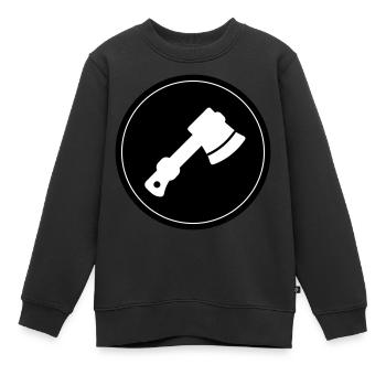 Kletterausrüstung Kreis eispickel - Kinder Premium Organic Sweatshirt - Schwarz - Vorne - AI Model Kid Female (0cm)