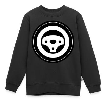 Reifen tuning Kreis - Kinder Premium Organic Sweatshirt - Schwarz - Vorne - AI Model Kid Female (0cm)