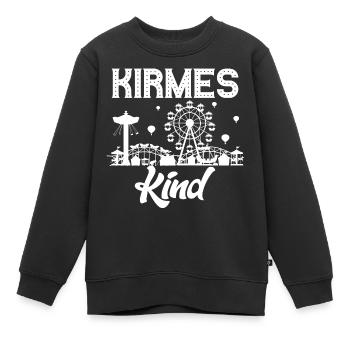 Kirmeskind Jahrmarkt Rummel Volksfest Schausteller - Kinder Premium Organic Sweatshirt - Schwarz - Vorne - AI Model Kid Female (0cm)