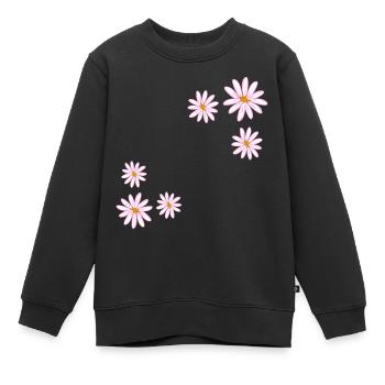 Fleurs roses fleurs plantes fleur - Sweat Premium enfant bio - noir - Devant - AI Model Kid Female (0cm)