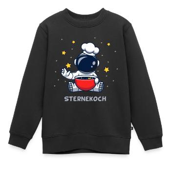 SterneKoch (Sternchen-Suppe-Edition) - Kinder Premium Organic Sweatshirt - Schwarz - Vorne - AI Model Kid Female (0cm)