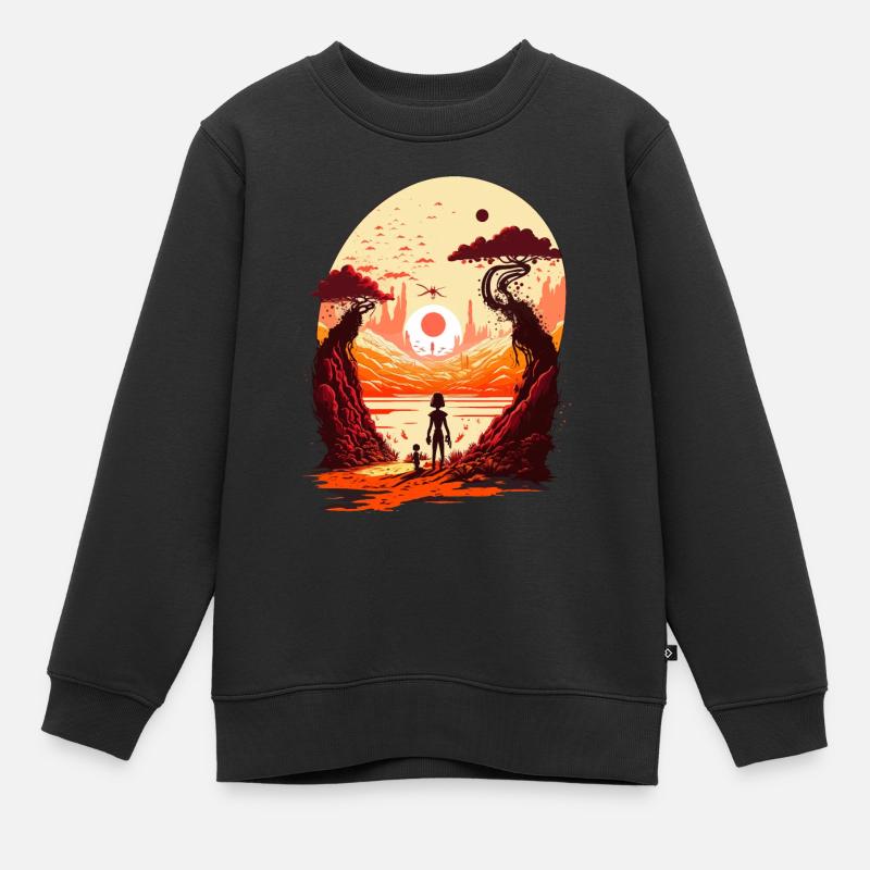 Science-Fiction - Kinder Premium Organic Sweatshirt - Schwarz