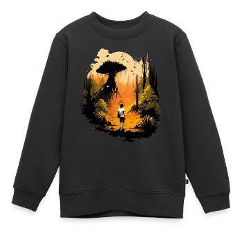 Nicht von dieser Welt - Kinder Premium Organic Sweatshirt - Schwarz - Vorne - AI Model Kid Female (0cm)