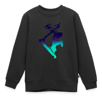 Freestyle Trottirider - Kinder Premium Organic Sweatshirt - Schwarz - Vorne - AI Model Kid Female (0cm)