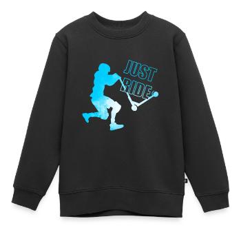 Freestyle Art Scooter - Kinder Premium Organic Sweatshirt - Schwarz - Vorne - AI Model Kid Female (0cm)