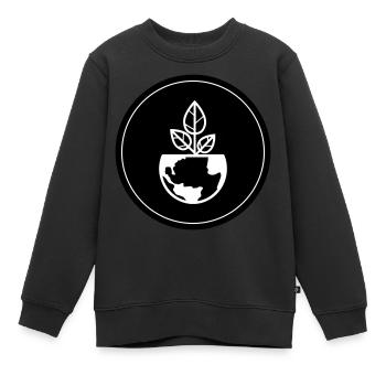 Planète Terre - Sweat Premium enfant bio - noir - Devant - AI Model Kid Female (0cm)