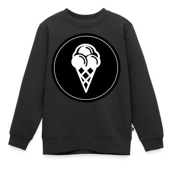 Icône Ice Icon - Sweat Premium enfant bio - noir - Devant - AI Model Kid Female (0cm)