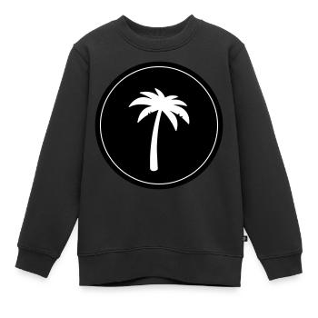 Symbole de la paume - Sweat Premium enfant bio - noir - Devant - AI Model Kid Female (0cm)