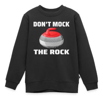 Curling Kehrfächer Winter Eissport Curler Lustig - Kinder Premium Organic Sweatshirt - Schwarz - Vorne - AI Model Kid Female (0cm)