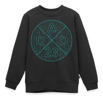 Dad 23 - Kinder Premium Organic Sweatshirt - Schwarz - Vorne - AI Model Kid Female (0cm)