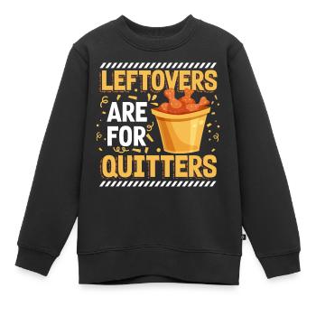 Essen Restaurant Mahlzeit Getränke - Kinder Premium Organic Sweatshirt - Schwarz - Vorne - AI Model Kid Female (0cm)