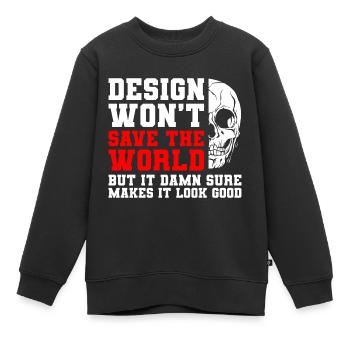 Designerin Gestalter Grafiker - Kinder Premium Organic Sweatshirt - Schwarz - Vorne - AI Model Kid Female (0cm)