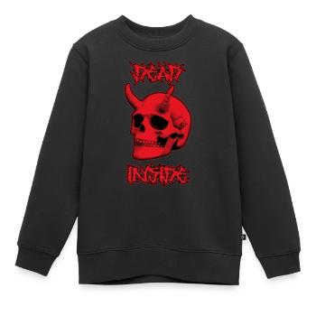 Devil Skull Dead Inside - Sweat Premium enfant bio - noir - Devant - AI Model Kid Female (0cm)